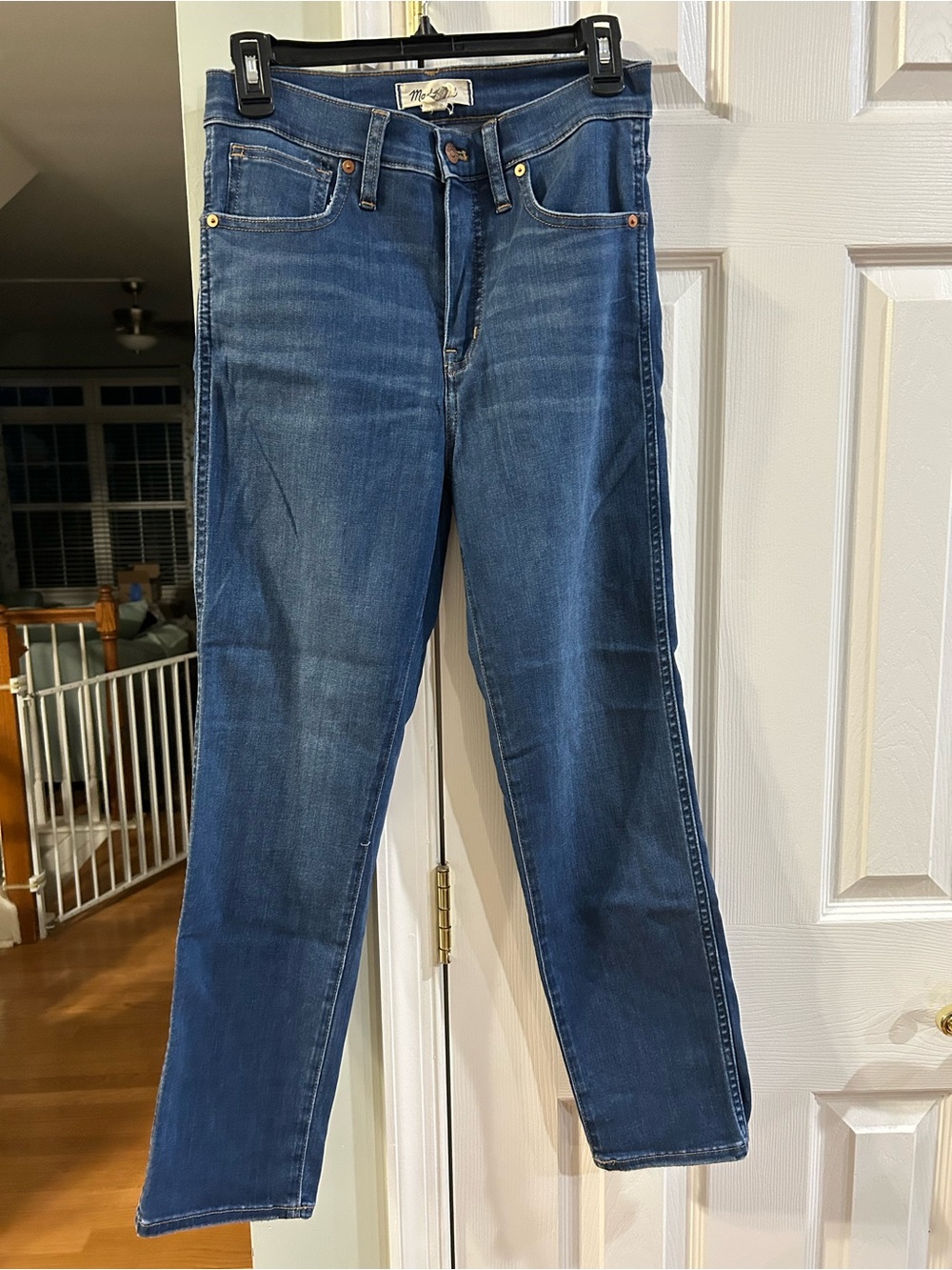 Madewell stovepipe Blue Denim Jeans 27